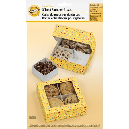 Wilton 4-Cavity Sampler Treat Box, with Removeable Trays 3 ct. 415-1451