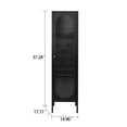 thumbnail image 5 of Metal Wardrobe Coat Cabinet with Adjustable Shelves and Hanging Rod,Storage Closet Locker for Bedroom,Kids Room,Office, Home, School,Almirah for Clothes,Blanket., 5 of 5