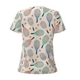 thumbnail image 4 of Naloa Cute Tennis Racket Print T-Shirts Short Sleeve V Neck Tees for Women Fashion Tops Trendy Lightweight Soft Casual Summer Outfits Clothes, 4 of 5