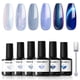 thumbnail image 1 of Set de esmaltes de uñas en gel modelones Blue Collection, 6 colores, 1 of 7