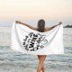 thumbnail image 3 of Oh, mira, es la hora del vino, toalla de playa divertida para amantes del vino, toallas de baño de microfibra, manta de playa suave para desfiles, natación, yoga, mujeres y hombres, 3 of 4