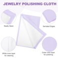 thumbnail image 3 of Uxcell 3.2"x3.2" Jewelry Cleaning Cloth, 2 Pack Double-Sided Fleece Polishing Cloth for Gold, Silver and Jewelry, Light Purple, 3 of 6