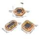 thumbnail image 4 of Tablero rascador para gatos Bola redonda clásica de grano de madera amarilla Placa giratoria divertida para gatos Papel corrugado grande Artefacto de garra resistente al desgaste Juguete combinado, 4 of 8