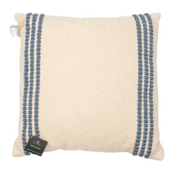 Cojín Decorativo Home Trends Decorazión Azul Sobre Beige