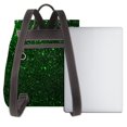 thumbnail image 3 of Sikiie Green Sparkling Women Genuine Leather Backpack Fashion Rucksack Daypack Leather Casual Travel Backpacks for Women, 3 of 4