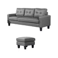 thumbnail image 1 of Sofá de 3 Plazas con Ottoman EKE Life Home Tapizado en Tela, Diseño Moderno para Sala, 1 of 5