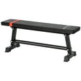 thumbnail image 1 of CoSoTower Flat Weight Bench with Dumbbell Rack, Padded Seat and Anti-slip Foot Pads for Home Gym Workout, 1 of 7