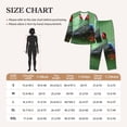thumbnail image 4 of Honeii Red-Eyed Tree Frog-1 Print Women's Pajama Sets Long Sleeve Button Down Sleepwear Nightwear Soft Pjs Lounge Sets 2PCS-Small, 4 of 7