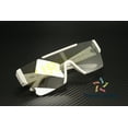 thumbnail image 6 of Burberry Men's White Flat Top Shield Sunglasses with Brand Graphic Mirror Lens Made in Italy, 6 of 10