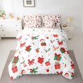 thumbnail image 2 of Homewish Merry Christmas 7pcs Bedding Comforter Set,Cute Xmas Gifts Queen Bedding Sets,Santa Claus Xmas Reindeer Queen Sheet Sets For Girls Boys,Luxury Bedroom Decor Reversible, 2 of 8