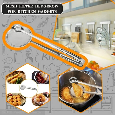 

Feiboyy Filter Oil-Frying Kitchen BBQ Multi-functional With Clip Filter Spoon Food Kitchen，Dining & Bar