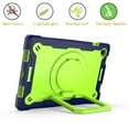 thumbnail image 5 of Rugged Kids Case for Samsung Galaxy Tab A9 8.7" 2023 SM-X110 / SM-X115, Heavy Duty Shockproof 360°Swivel Ring Stand Handle Case Cover for Samsung Galaxy Tab A9 8.7" 2023, Navy/Green, 5 of 8