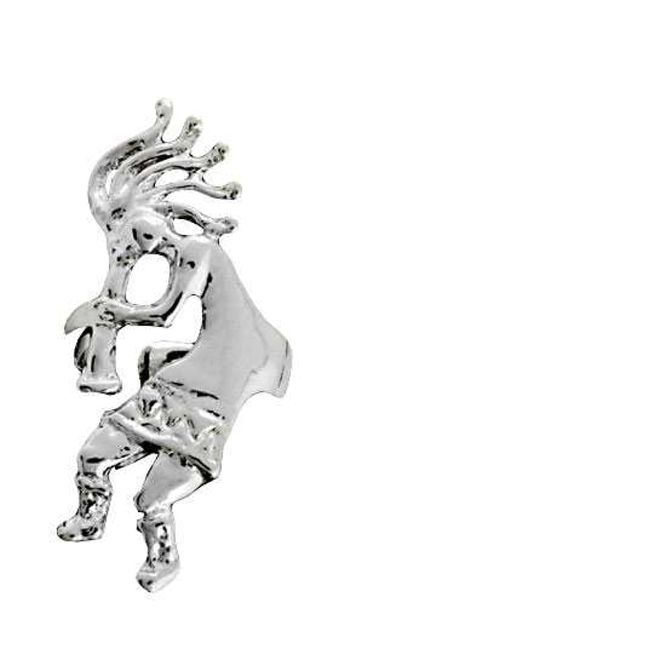 Sterling Silver Left And Right Kokopelli Musician Ear Cuff Wrap Set