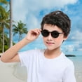 thumbnail image 5 of LAMBBAA 2 Pack Kids Sunglasses Silicone Flexible Frame for Boys Girls, UV Protection(Pink,Clear Blue), 5 of 5