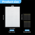 thumbnail image 4 of 15PCS 14 Count Plastic Mesh Canvas Sheets, Perforated Plastic Stitching Canvas Plastic Mesh Canvas, 4 of 7