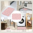 Door Mat Indoor Outdoor Entrance, Pink Hearts1 NonSlip Bathroom Rugs