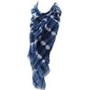 Lands' End Women's Printed Eyelash Scarf Deep Sea Shibor NEW 516288