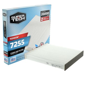 SuperTech Cabin Air Filter 7255, Replacement Air/Dust Filter for Toyota