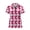 Pink Argyle Check Pattern, variant on CHAQLIN Patriotic Flag 250 Years Quick Dry Polo Shirts, Polyester Golf Polo Tops Soft Half Zipper Workout Shirts for Tennis Outdoor Exercise