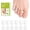 transparent, variant on Bukihome Silicone Toe Protectors – Silicone Open Pinky Toe Sleeves for Hammer Toes, Corns, Calluses, Blisters – Soft Gel Protector Toe Cushions for Pain Relief - 12 Count (6 Thick +6 Thin)