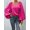 Hot Pink, variant on Wholesale Lantern Sleeve Blouse
