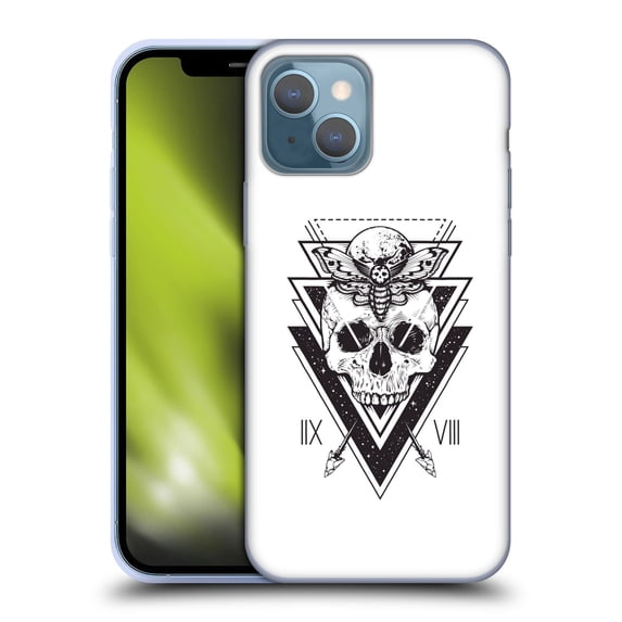 Head Case Designs Officially Licensed Haroulita Magick - Tarot - Mystical Owl Skull Soft Gel Case Compatible with Apple iPhone 13