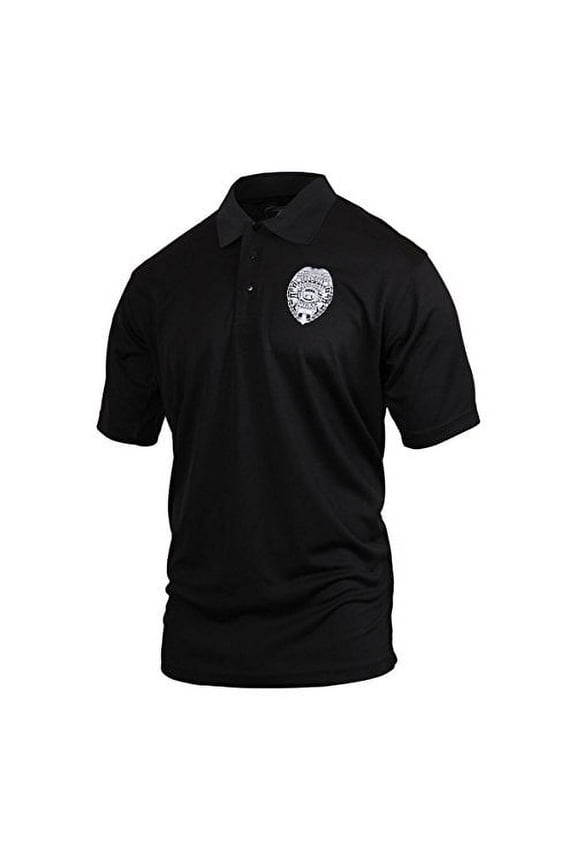 Moisture Wicking Security Polo Shirt With Badge, 3X-Large