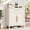 31.5" Wide Single-White, variant on WACASA Modern Storage Cabinet Sideboard Buffet Cabinet with 2 Doors & 1 Drawer, Kitchen Cabinets with Adjustable Shelves for Kitchen Living Dining room, White