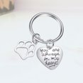 thumbnail image 4 of MasteelfCA Memorial Pet Keychain Creative Key Holder Unique Key Ring Key Decoration Small Gift for Men Women, 4 of 8