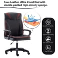 thumbnail image 5 of PU Leather Executive Office Chair, Ergonomic Office Desk Chair with Swivel Wheels, Armrests for Home, Office - HXBGY-0021-HZ, 5 of 5