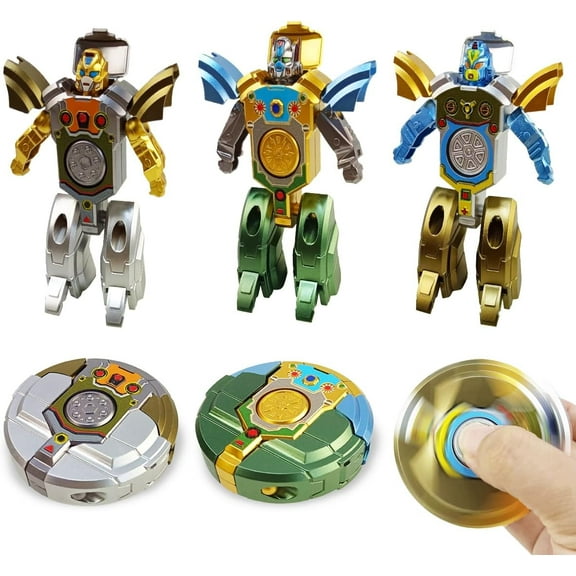 Robot Transformable Gyro Toys for Kids Boys Girls Christmas Stocking Stuffers Gifts