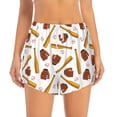 thumbnail image 2 of Balery Baseball Sport Pantalones cortos deportivos para mujer con forro y dos bolsillos, elásticos, para entrenamiento, gimnasio, yoga-Medium, 2 of 7