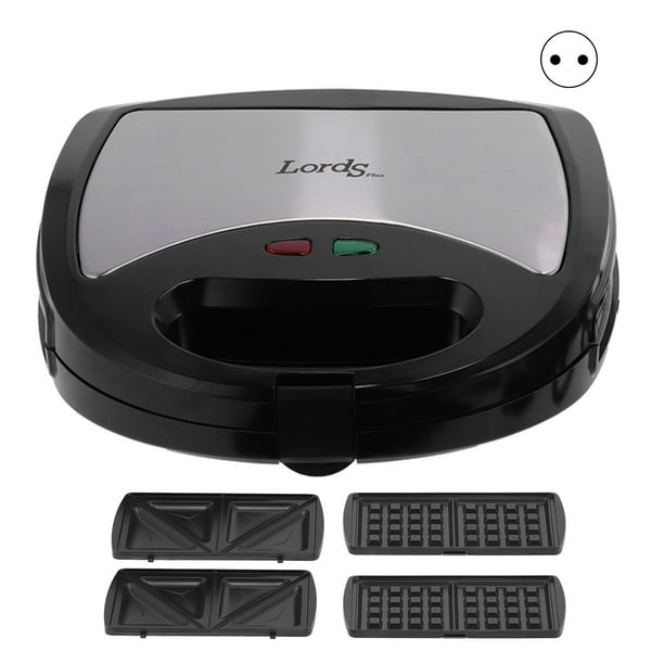 3‑in‑1 Sandwich Waffle Maker 750W Non‑Stick Coating Breakfast Machine