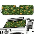 thumbnail image 2 of Uorisanigo Windshield Sunshade Compatible with Jeep Wrangler TJ JK JL & Gladiator JT Luck Four Leaf Clover Gold Coin Sun Visor Protector Cover Windshied Sun Shade Block UV Rays ,1Pc, 2 of 7