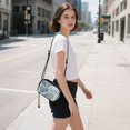 thumbnail image 5 of FORMRS Mini Crossbody Bag for Women Adjustable Rope Shoulder Casual Phone Purse, Blue Hydrangeas Pattern, 5 of 7