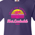 thumbnail image 4 of Inktastic Summer Enjoy the Sunshine Fort Lauderdale Florida in Pink Youth T-Shirt, 4 of 5
