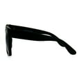 thumbnail image 3 of Womens Boyfriend Style Oversize Horned Rim Thick Plastic Sunglasses Matte Solid Black, 3 of 4