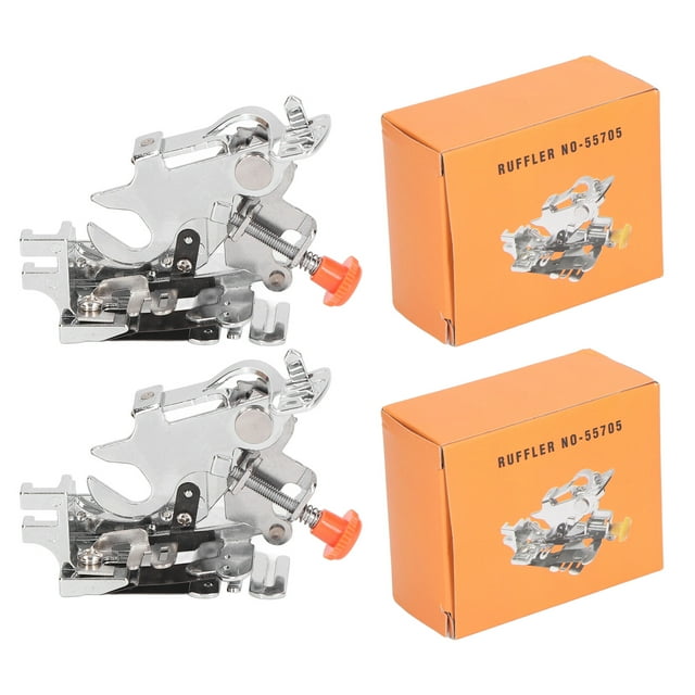 Oubit Ruffler Foot,2Pcs Ruffler Foot Stainless Presser Foot Sewing Machine Ruffler Presser Foot World-Class Design