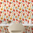 thumbnail image 2 of Ambesonne Peach Peel & Stick Wallpaper for Home, Drawing Fruits and Slices, 13"x100", Burnt Sienna and Mustard, 2 of 5