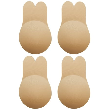 LELINTA 2 Women s Breast Lift Cover Bra Rabbit Ear Nipple Invisible Adhesive Bra Nipple Cover Sticker Pad
