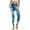 Blue White Marble, variant on Colorful Splash Print Yoga Pants for Women with Pockets Full Length Workout Leggings High Waisted Tummy Control Lounge Pants Activewear Fashion Womens Leggings, S