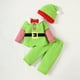 thumbnail image 1 of Disfraz de Navidad para niña, ropa de manga larga a rayas de polar, ropa de Papá Noel, conjuntos de ropa informal, cómoda y moderna para niñas de 2 a 3 años, 1 of 6