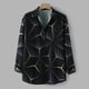 thumbnail image 5 of Chaqueta casual de camisa de solapa estampada a cuadros estampada en contraste para hombre Pompotops  oipoqjl12658, 5 of 7