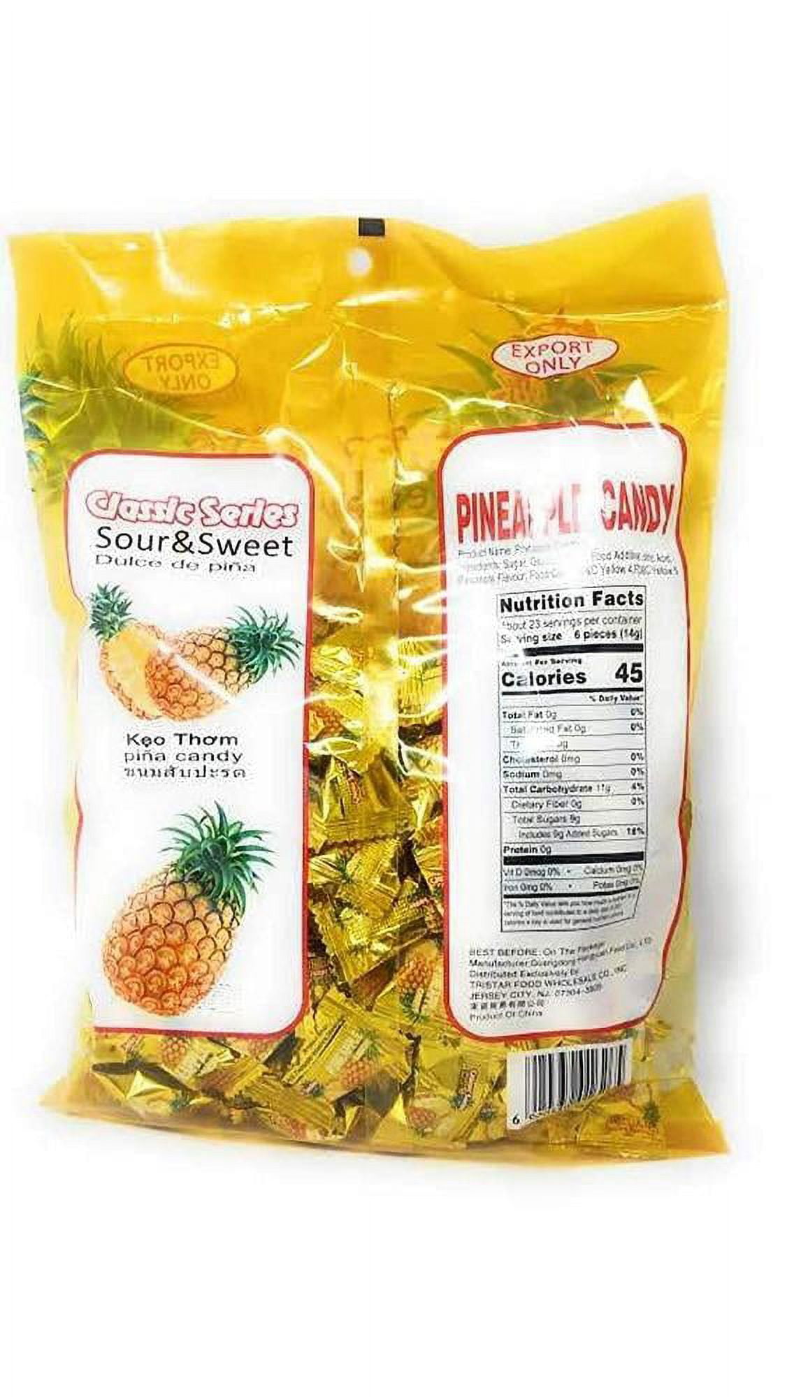 Classic Series Pineapple Sour and Sweet Candy 12.3 Oz 350 g