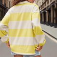 thumbnail image 6 of Tops Women Long Sleeve Oversized Shirt Loose Collared Preppy Pullover, 6 of 8
