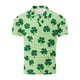thumbnail image 5 of Blusa y camisa de manga corta con cuello vuelto para hombre, informal, de manga larga, con botones estampados, de poliéster, 5 of 5