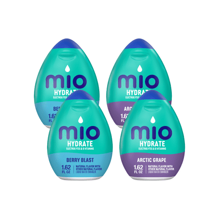 Fit Liquid Water Enhancer Variety Pack, 2 Berry Blast, 2 Arctic Grape, Pack of 4