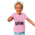 thumbnail image 2 of Penkiiy Happy Easter Shirts Toddler Baby Girls Boys Cute Happy Easter Bunny Rabbit Graphic Tees Easter Day Shirt 13 Years Pink, 2 of 6