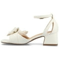 thumbnail image 2 of Journee Womens Zevi Linen Block Heel Dress Sandals, Widths Available, 2 of 9