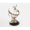 thumbnail image 4 of 8" x 10" x 14.25" Brass Armillary On Wooden Base, 4 of 6